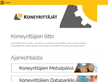 Tablet Screenshot of koneyrittajat.fi